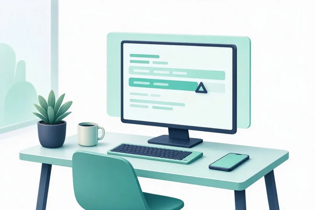 AML: a compliance desk reviewing a flagged transaction on a monitor