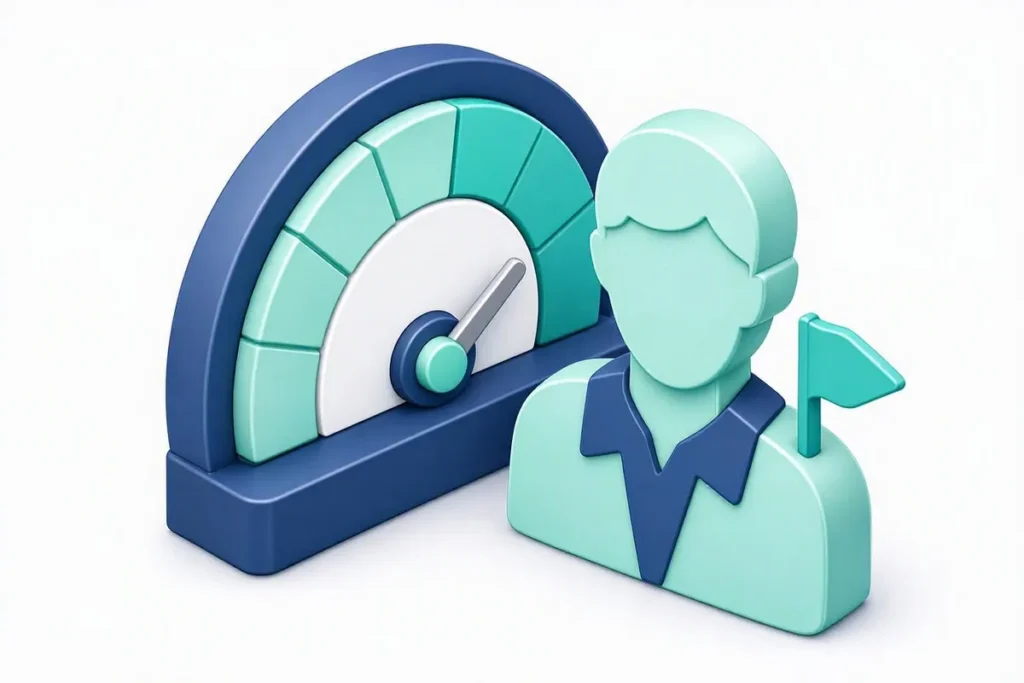 PEP: a risk gauge next to a flagged person profile