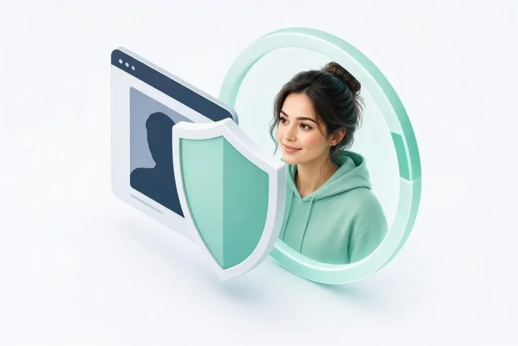 Liveness Detection: a printed photo and a screen being blocked by a shield while a live face passes