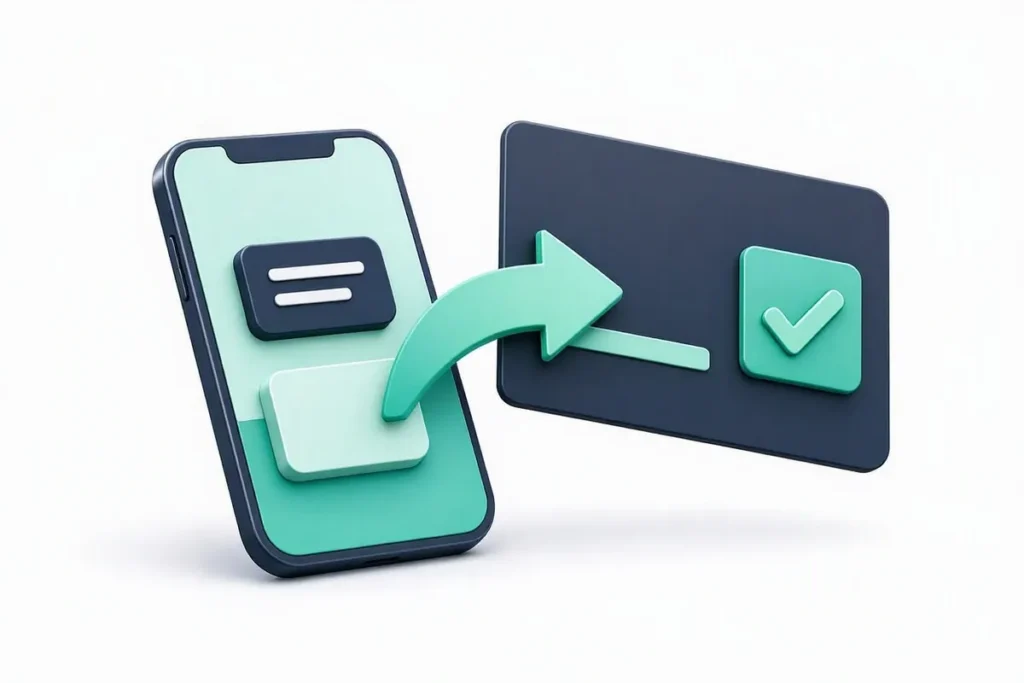 Bank Account Verification for Lending Apps: a loan disbursal arrow from a lending app on a phone to a verified bank account card with a checkmark