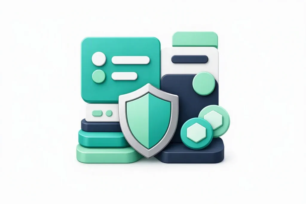 Business Verification APIs: a company profile verified with registry icons shown as abstract shapes