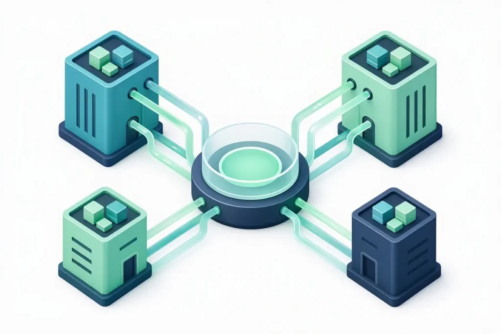 CKYC: bank buildings uploading records to a central registry hub