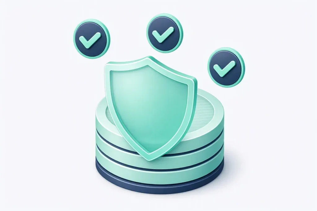 DPDP Act: a privacy shield over a database with consent checkmarks